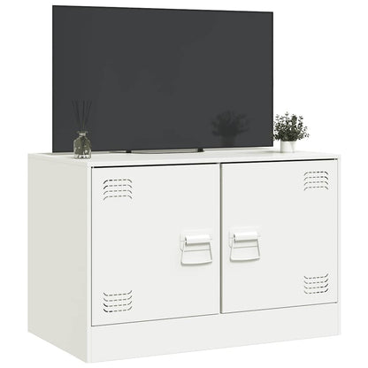 vidaXL TV Cabinet White 67x39x44 cm Steel