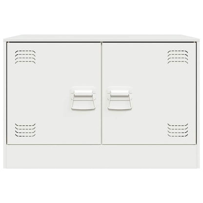 vidaXL TV Cabinet White 67x39x44 cm Steel