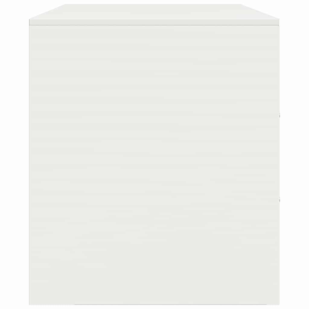 vidaXL TV Cabinet White 67x39x44 cm Steel