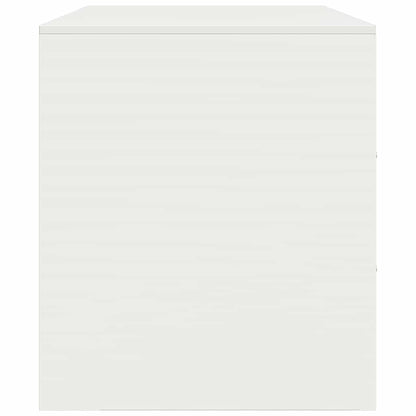 vidaXL TV Cabinet White 67x39x44 cm Steel