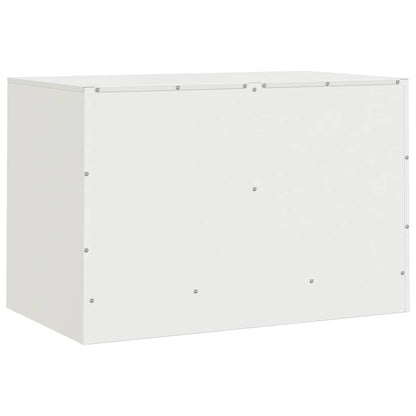 vidaXL TV Cabinet White 67x39x44 cm Steel