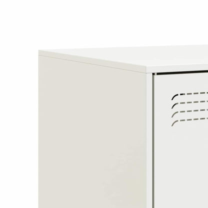 vidaXL TV Cabinet White 67x39x44 cm Steel