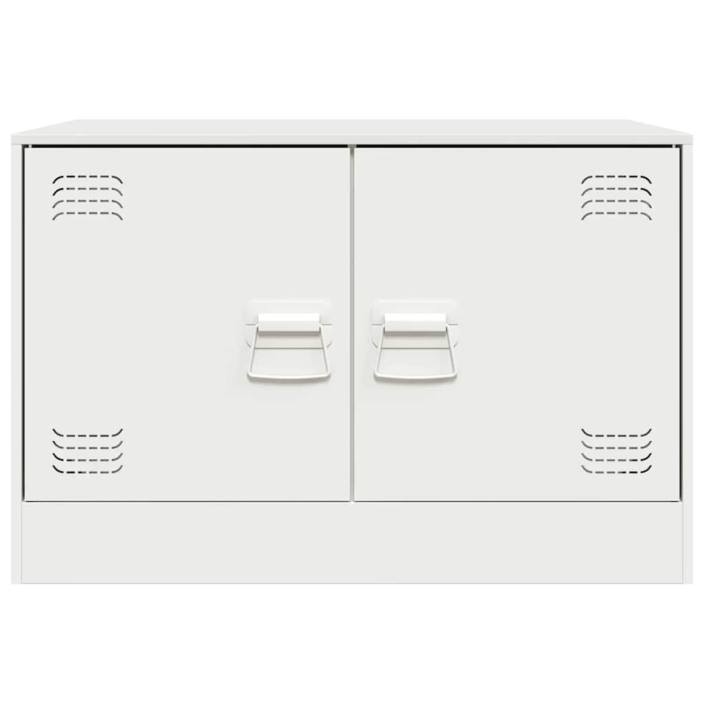 vidaXL TV Cabinets 2 pcs White 67x39x44 cm Steel