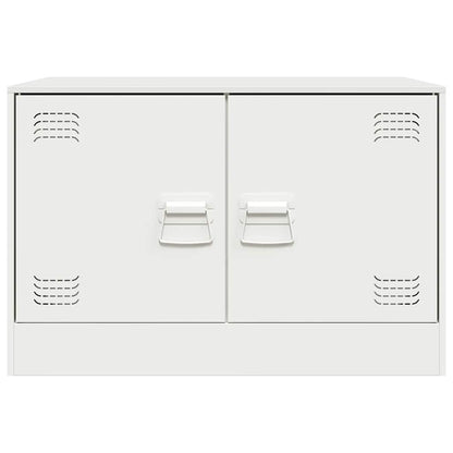 vidaXL TV Cabinets 2 pcs White 67x39x44 cm Steel