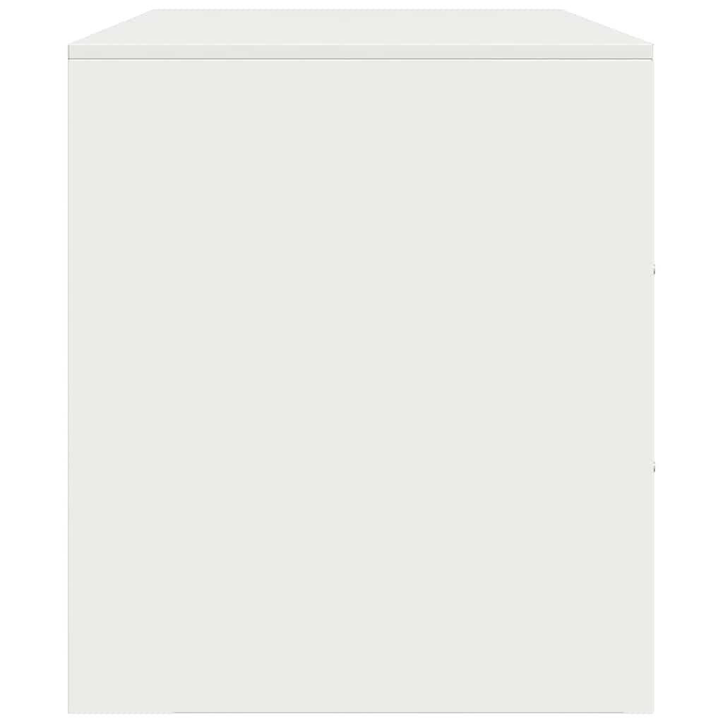 vidaXL TV Cabinets 2 pcs White 67x39x44 cm Steel