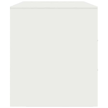 vidaXL TV Cabinets 2 pcs White 67x39x44 cm Steel