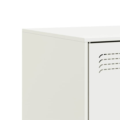 vidaXL TV Cabinets 2 pcs White 67x39x44 cm Steel