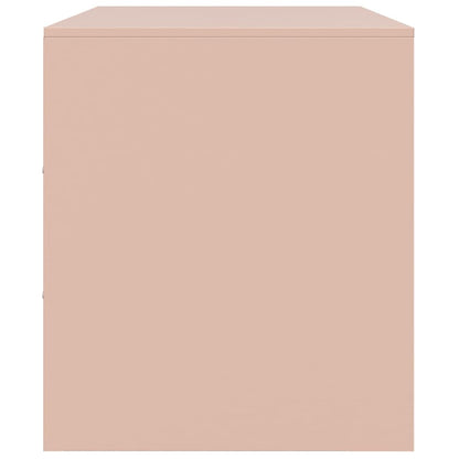 vidaXL TV Cabinet Pink 99x39x44 cm Steel