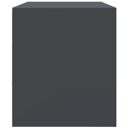 vidaXL TV Cabinet Anthracite 99x39x44 cm Steel
