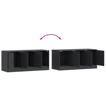 vidaXL TV Cabinet Anthracite 99x39x44 cm Steel