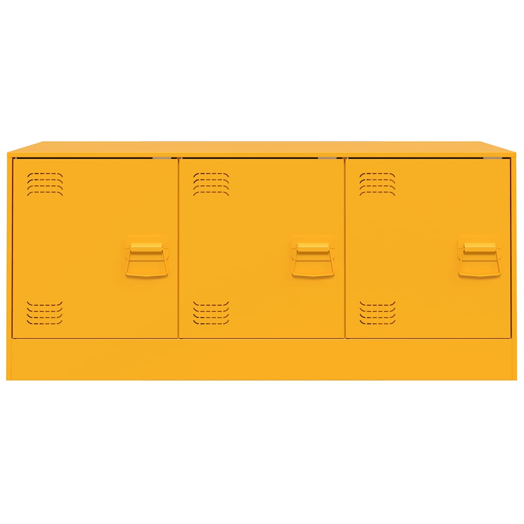 vidaXL TV Cabinet Mustard Yellow 99x39x44 cm Steel
