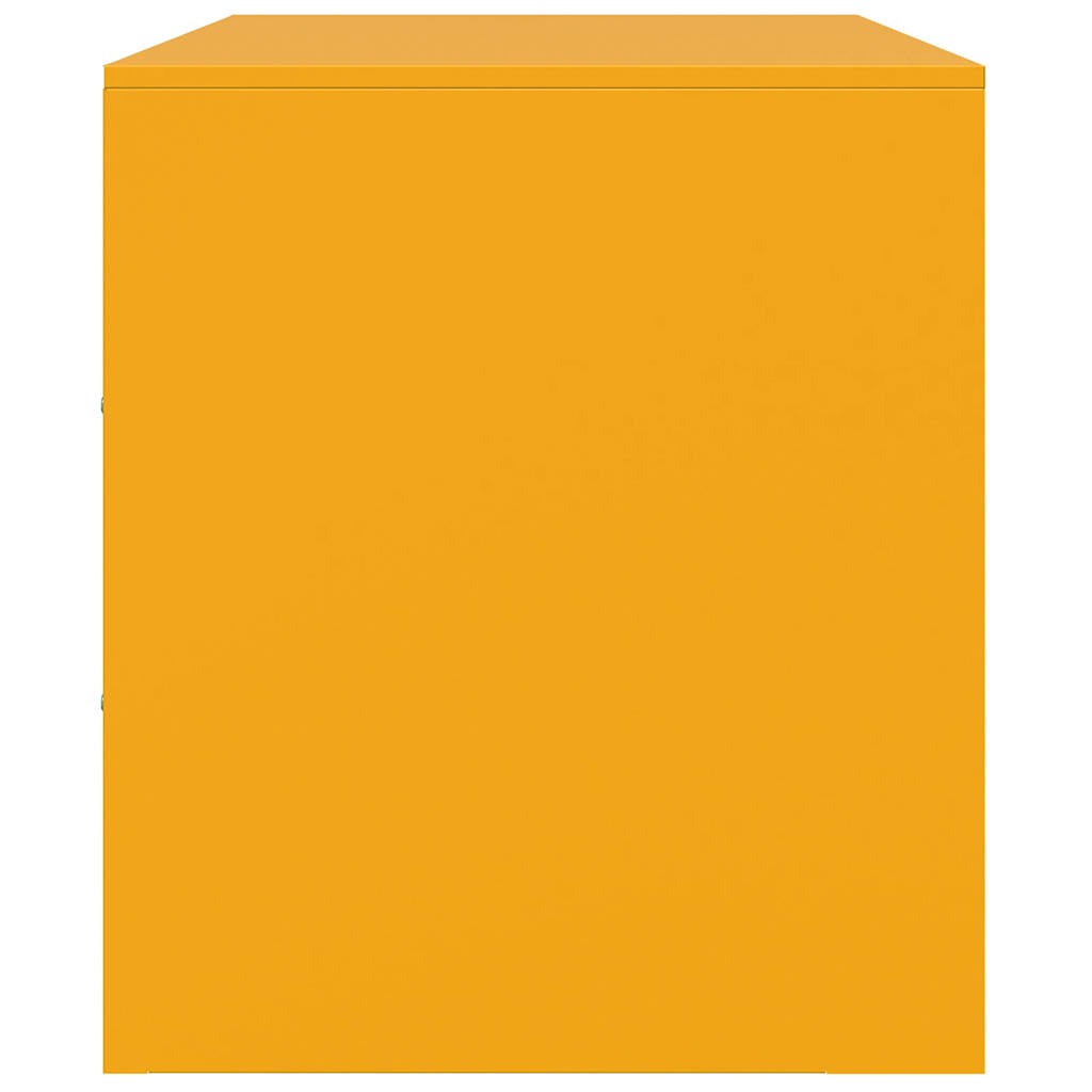 vidaXL TV Cabinet Mustard Yellow 99x39x44 cm Steel