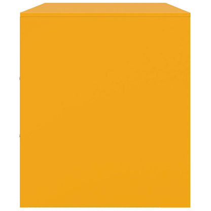 vidaXL TV Cabinet Mustard Yellow 99x39x44 cm Steel
