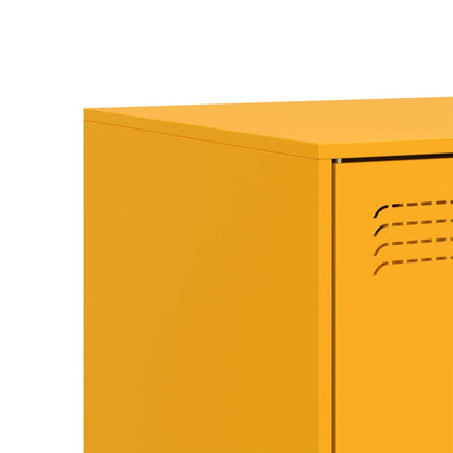 vidaXL TV Cabinet Mustard Yellow 99x39x44 cm Steel