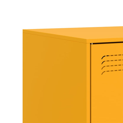 vidaXL TV Cabinet Mustard Yellow 99x39x44 cm Steel