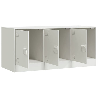 vidaXL TV Cabinet White 99x39x44 cm Steel