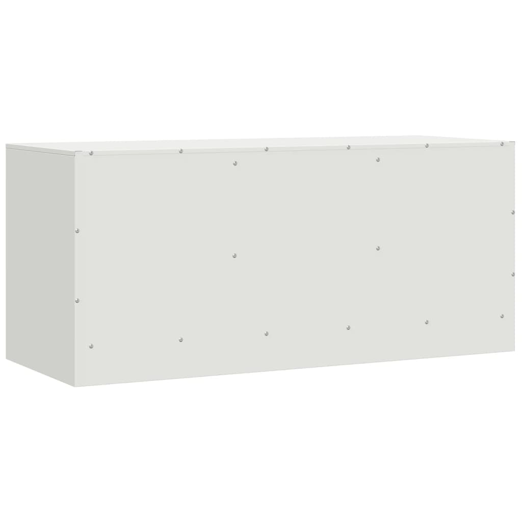 vidaXL TV Cabinet White 99x39x44 cm Steel
