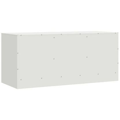 vidaXL TV Cabinet White 99x39x44 cm Steel