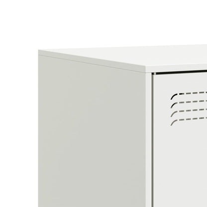 vidaXL TV Cabinet White 99x39x44 cm Steel