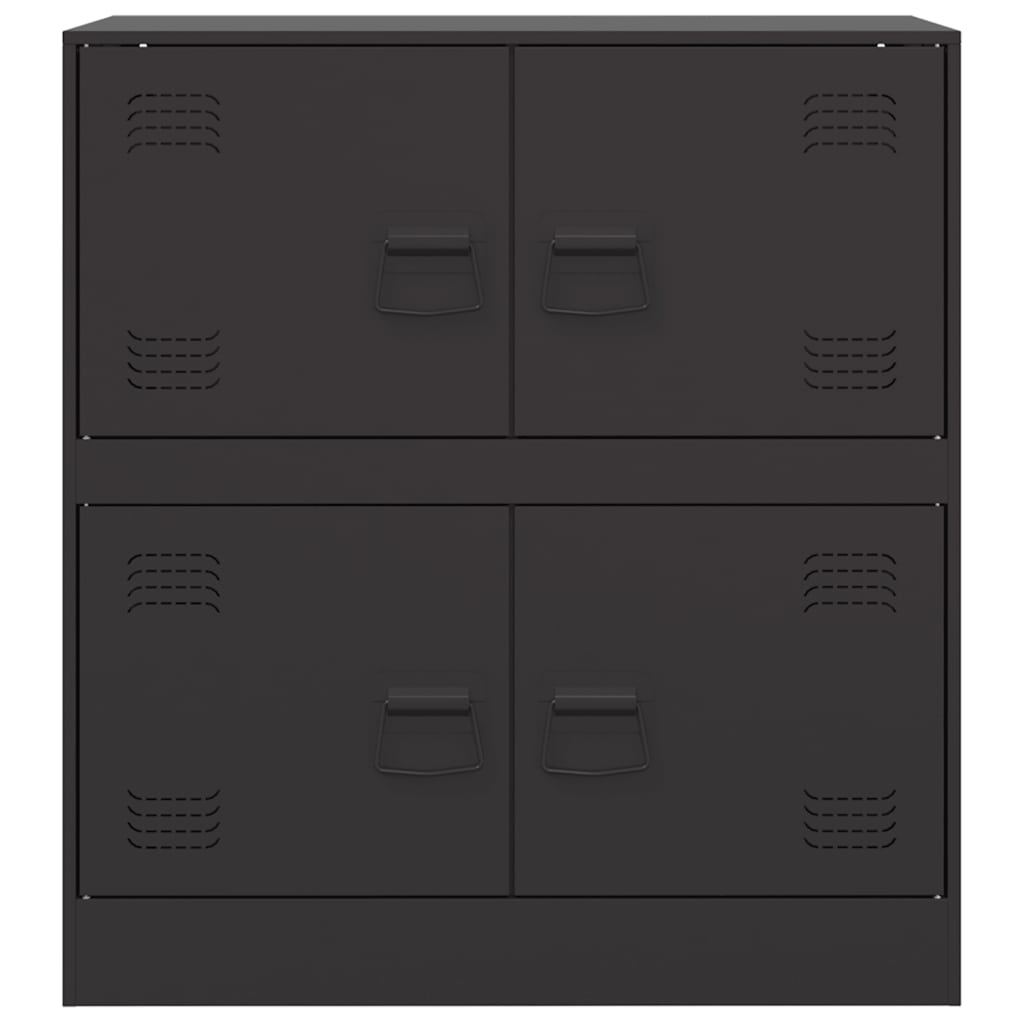 vidaXL Sideboard Black 67x39x73 cm Steel