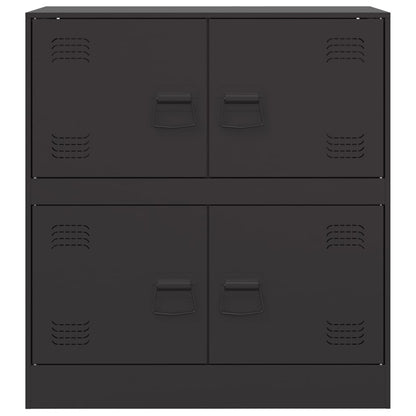 vidaXL Sideboard Black 67x39x73 cm Steel