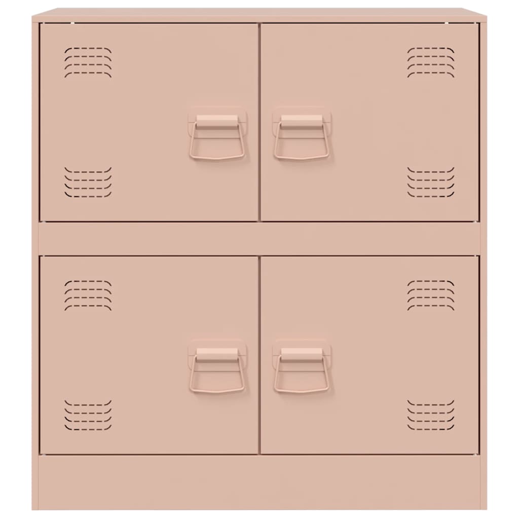 vidaXL Sideboard Pink 67x39x73 cm Steel