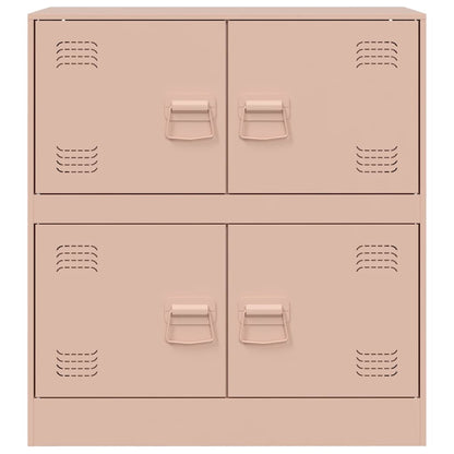 vidaXL Sideboard Pink 67x39x73 cm Steel