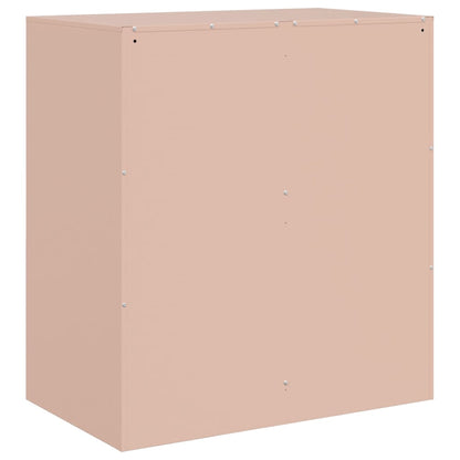 vidaXL Sideboard Pink 67x39x73 cm Steel