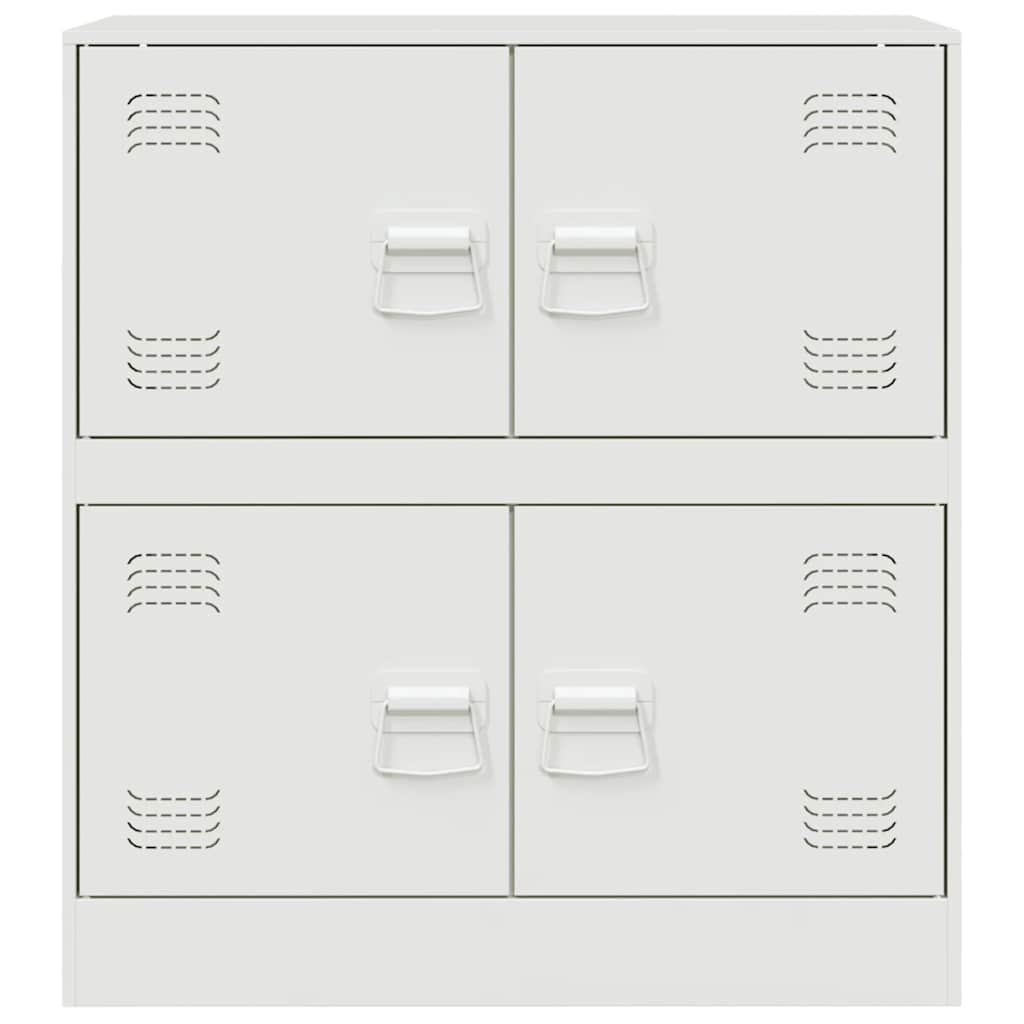 vidaXL Sideboard White 67x39x73 cm Steel