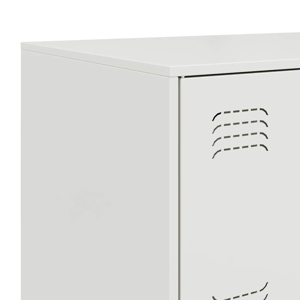 vidaXL Sideboard White 67x39x73 cm Steel