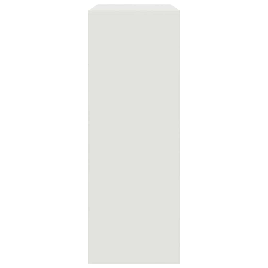 vidaXL Sideboard White 67x39x107 cm Steel