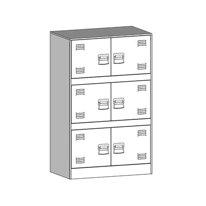 vidaXL Sideboard White 67x39x107 cm Steel