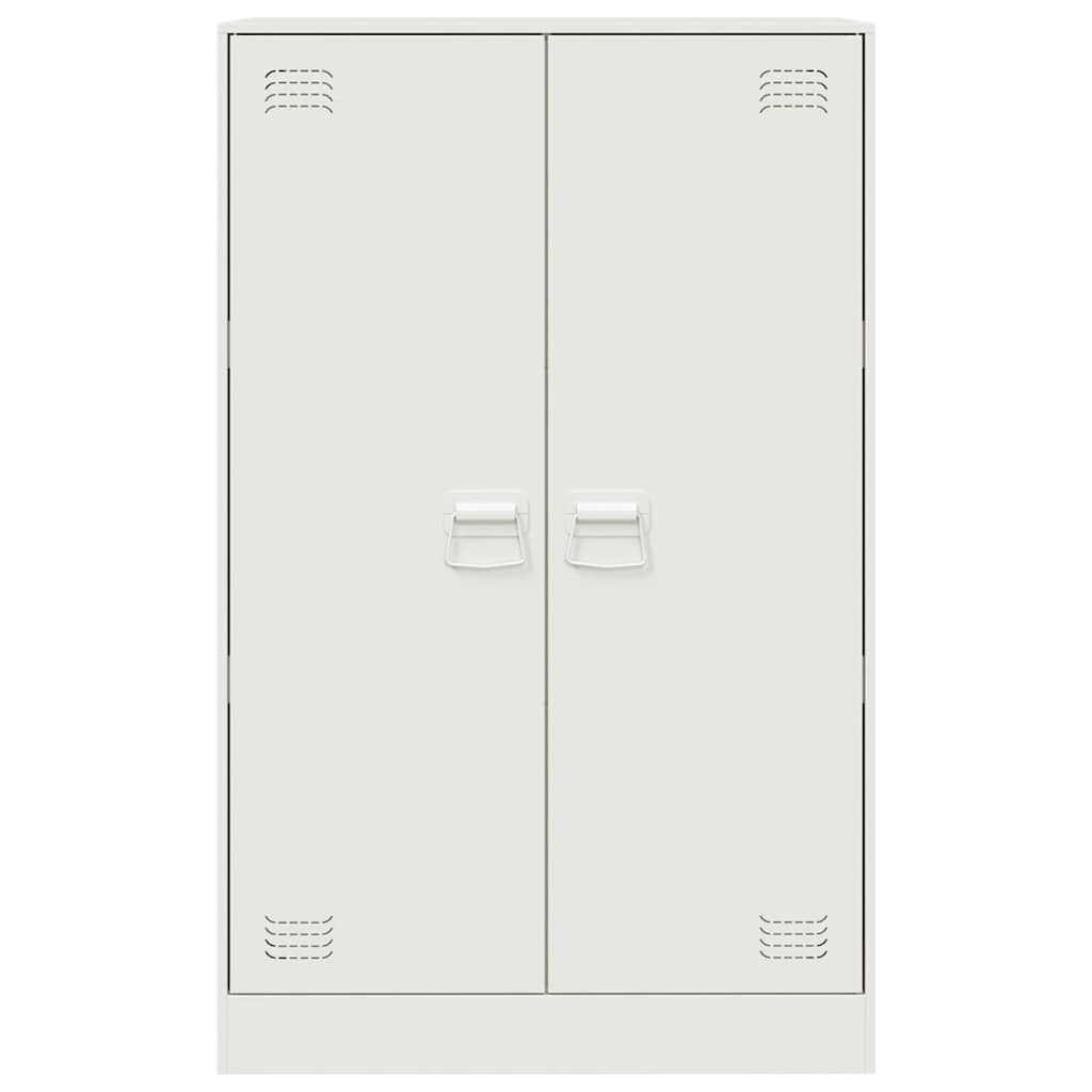 vidaXL Sideboard White 67x39x107 cm Steel