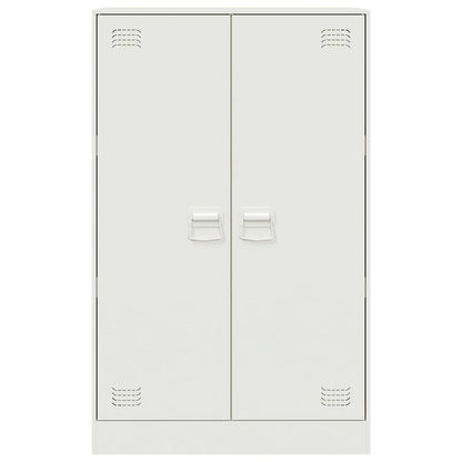 vidaXL Sideboard White 67x39x107 cm Steel