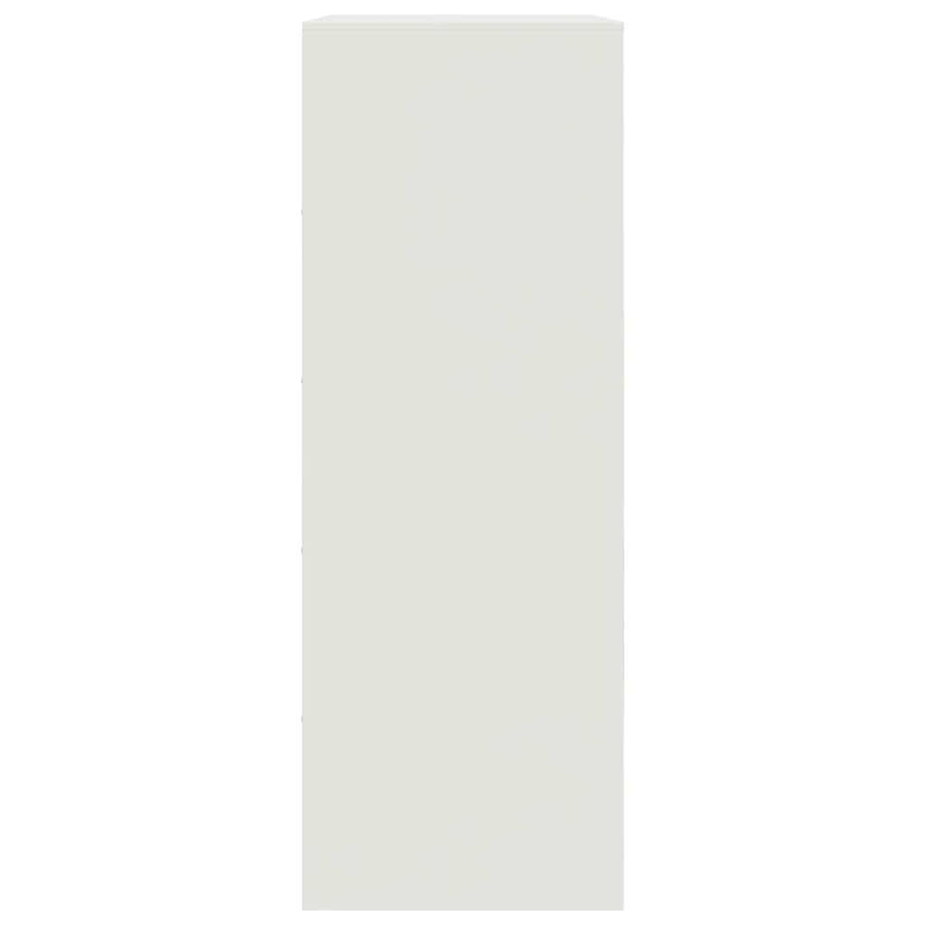 vidaXL Sideboard White 67x39x107 cm Steel