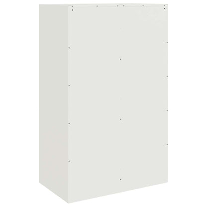 vidaXL Sideboard White 67x39x107 cm Steel