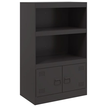 vidaXL Sideboard Black 67x39x107 cm Steel