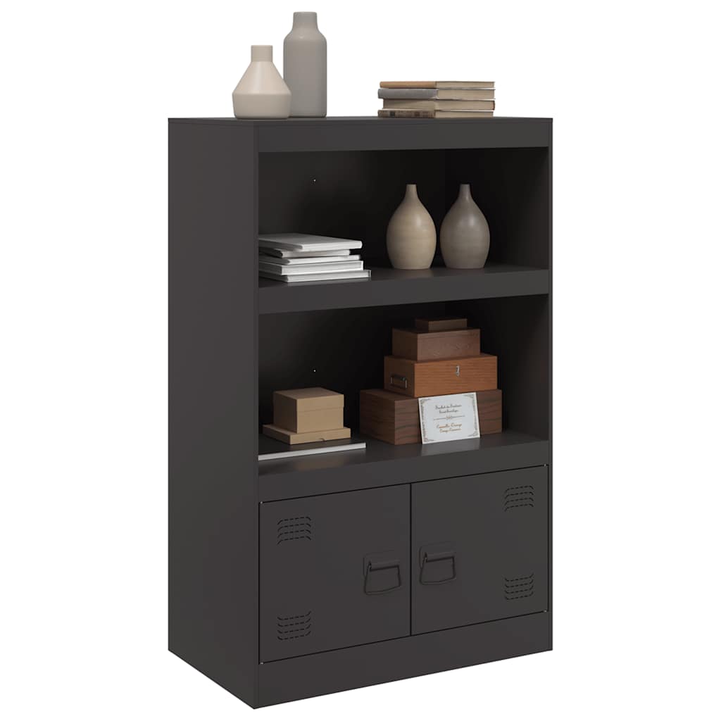 vidaXL Sideboard Black 67x39x107 cm Steel