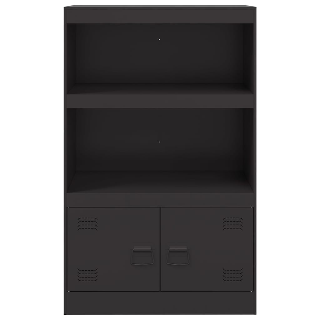 vidaXL Sideboard Black 67x39x107 cm Steel