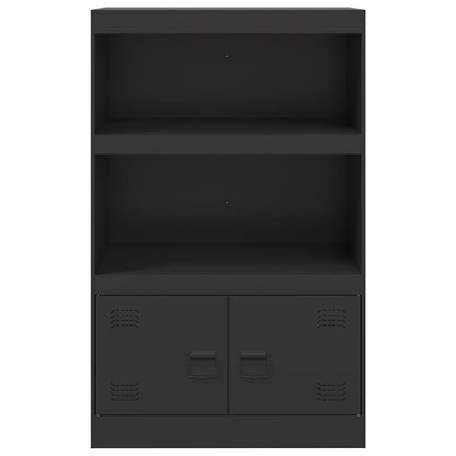 vidaXL Sideboard Black 67x39x107 cm Steel