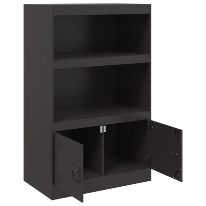 vidaXL Sideboard Black 67x39x107 cm Steel