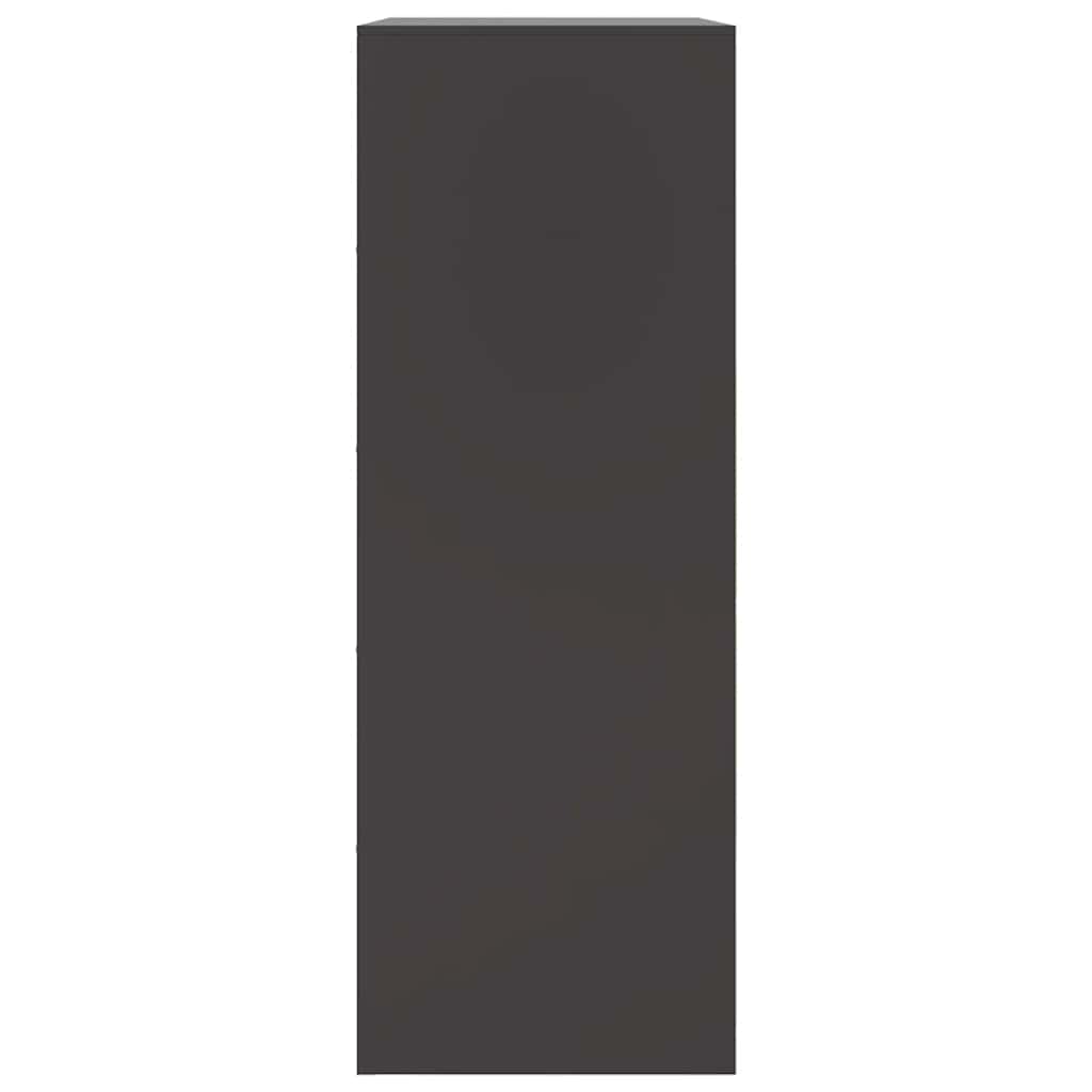 vidaXL Sideboard Black 67x39x107 cm Steel