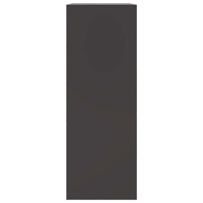 vidaXL Sideboard Black 67x39x107 cm Steel