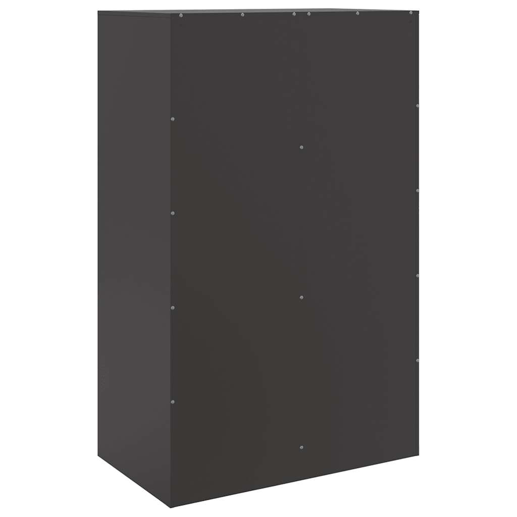 vidaXL Sideboard Black 67x39x107 cm Steel