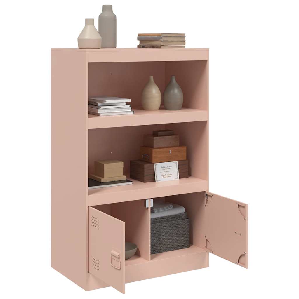 vidaXL Sideboard Pink 67x39x107 cm Steel