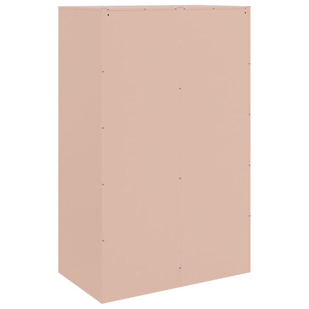 vidaXL Sideboard Pink 67x39x107 cm Steel