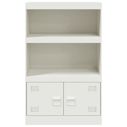 vidaXL Sideboard White 67x39x107 cm Steel