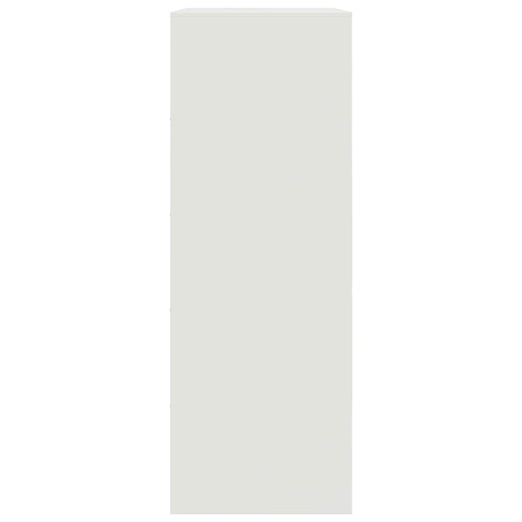vidaXL Sideboard White 67x39x107 cm Steel
