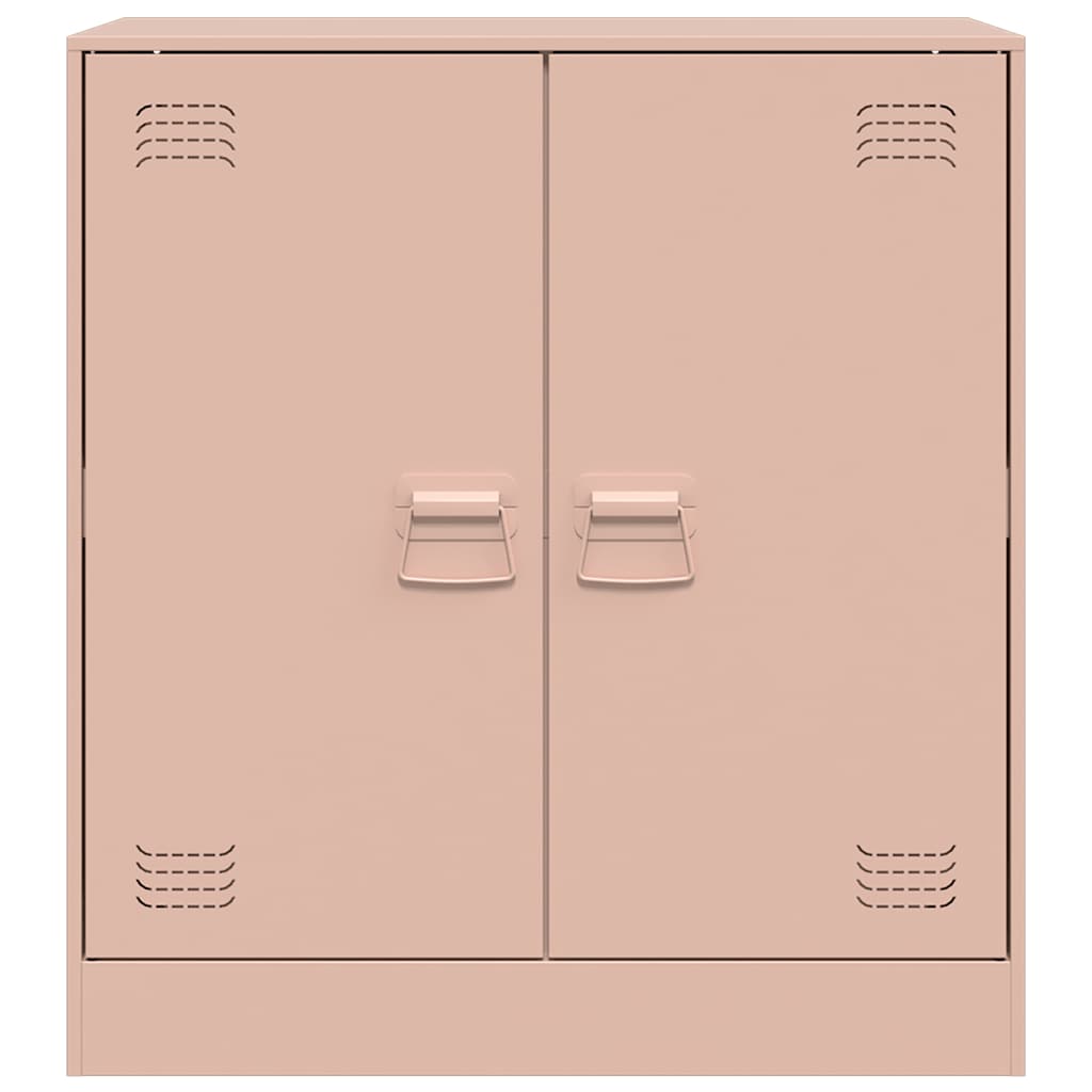 vidaXL Sideboard Pink 67x39x73 cm Steel