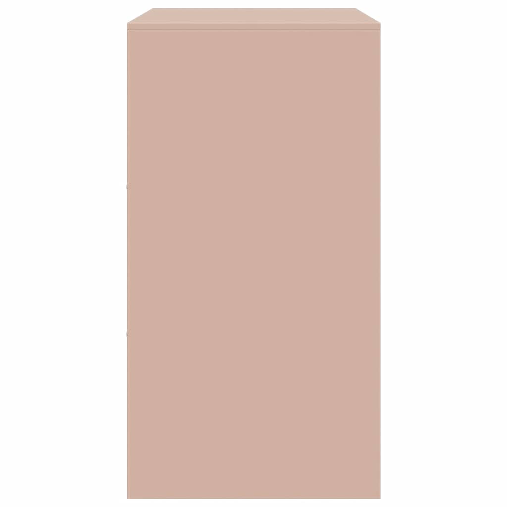 vidaXL Sideboard Pink 67x39x73 cm Steel